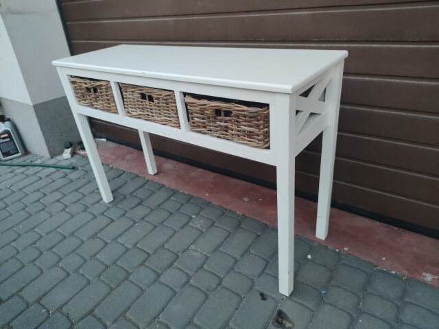  Konsolka z 3 szufladami 120*40wys 77 cm cena 550 zł